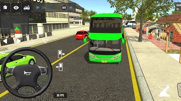 Euro Bus Driving Game Public Transportation 2024 -  Indonesia Bus Simulator Android Gameplay #1586