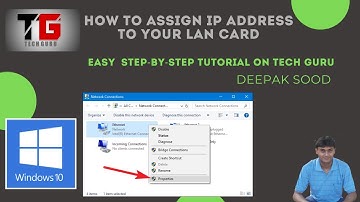 How To Give IP Address To Your LAN Card In Hindi Part-4 By Deepak Sood | Tech GURU