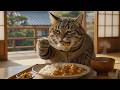 🍛日曜日の朝｜キジトラ猫のチキンカレーと、小さなお客さん