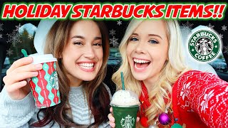 WE REVIEWED ALL THE NEW STARBUCKS HOLIDAY DRINKS!