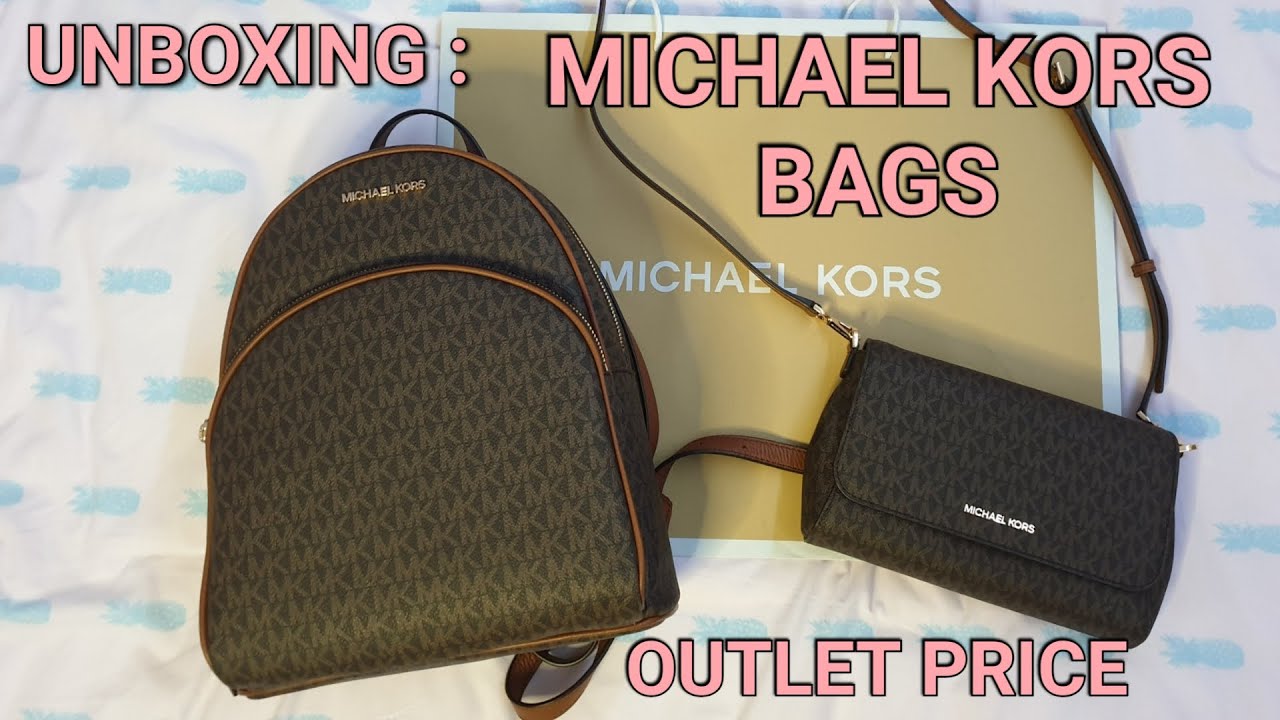 UNBOXING : MICHAEL KORS BAGS | OUTLET PRICE - YouTube