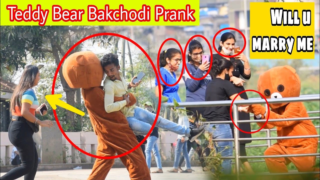 Teddy Bear Bakchodi With Irritating in public 😹🐻| india | Bakchodi |