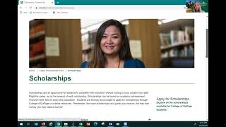 How To Apply for the Scholars Program