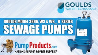 Goulds 3886 WS and WS_B Series Sewage Pumps