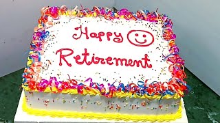 Retirement Cake Decoration Ideas। For Man। Retirement Cake Design I #tckcake