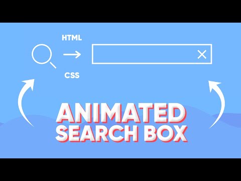 Animated Search Box using HTML CSS and JavaScript