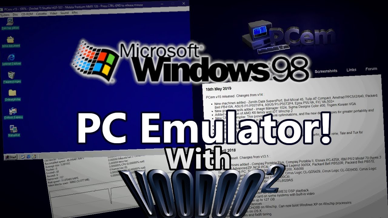 Update Emulating old games with Pentium MMX, Voodoo 2 | PCem