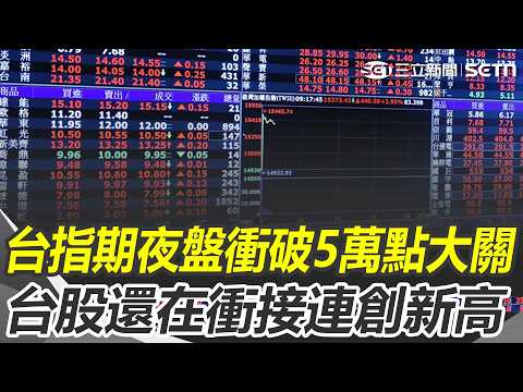 Taiwan Index Futures Night Session Breaks Through 50,000 Points! Taiwan Stocks Keep Soaring to "N...