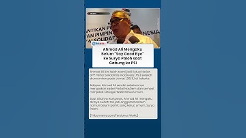 Jadi Ketua Harian PSI, Ahmad Ali Mengaku Sudah Bukan Bagian NasDem Tapi Belum Pamit Surya Paloh