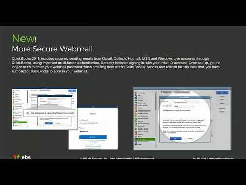 QuickBooks 2018 new feature highlight more secure webmail