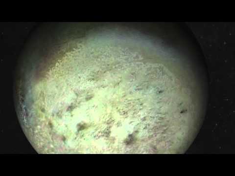 Voyager 2's 'Hair-Raising' Fly-By Of Triton Animated