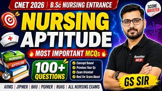 SGPGI & CNET 2026 | Nursing Aptitude by GS Sir | Booster Nursing Career Point