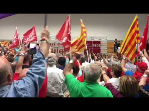 Sánchez cierra la campaña en Cataluña al son de La Internacional