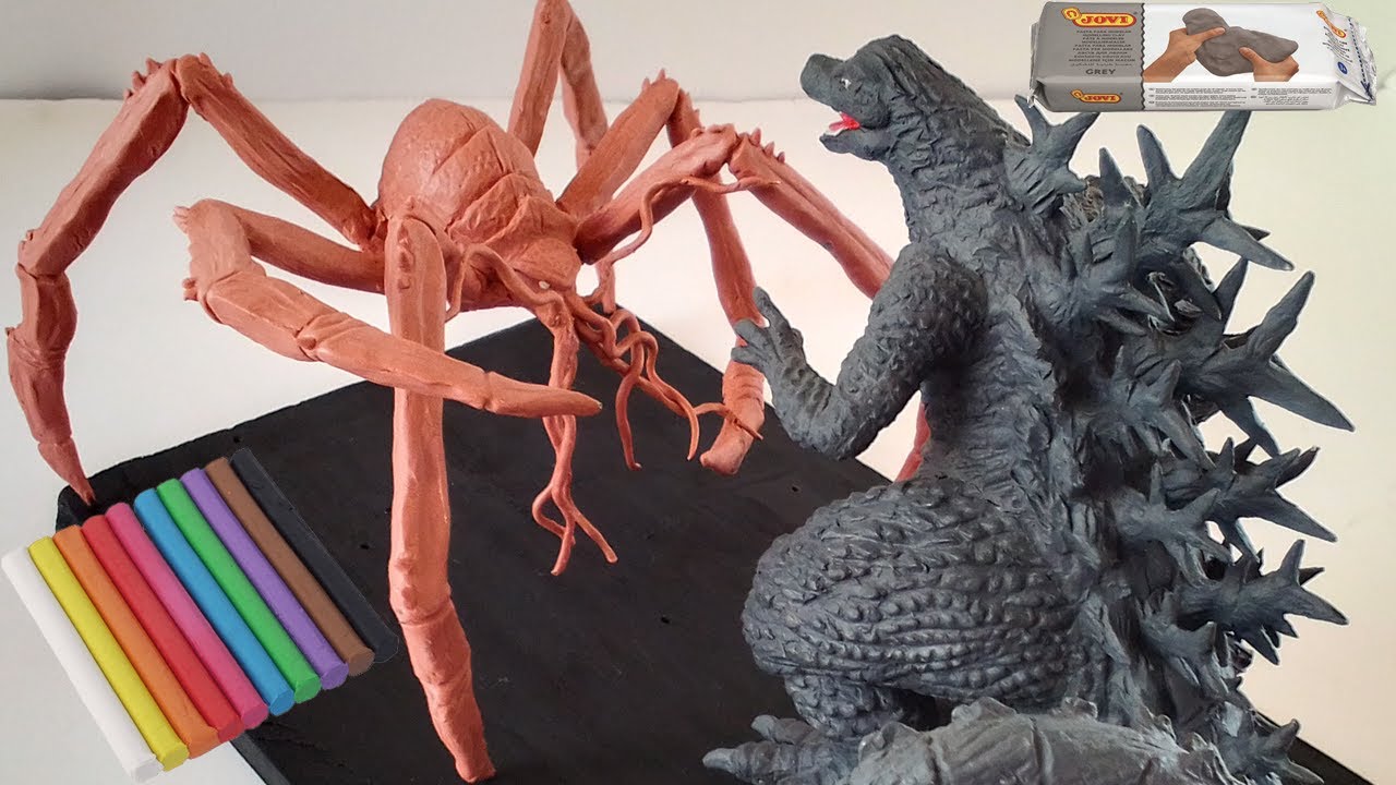 Годзилла Минус Один против Титана Скиллы с глиной/пластикой. Годзилла и Конг: Новая Империя.