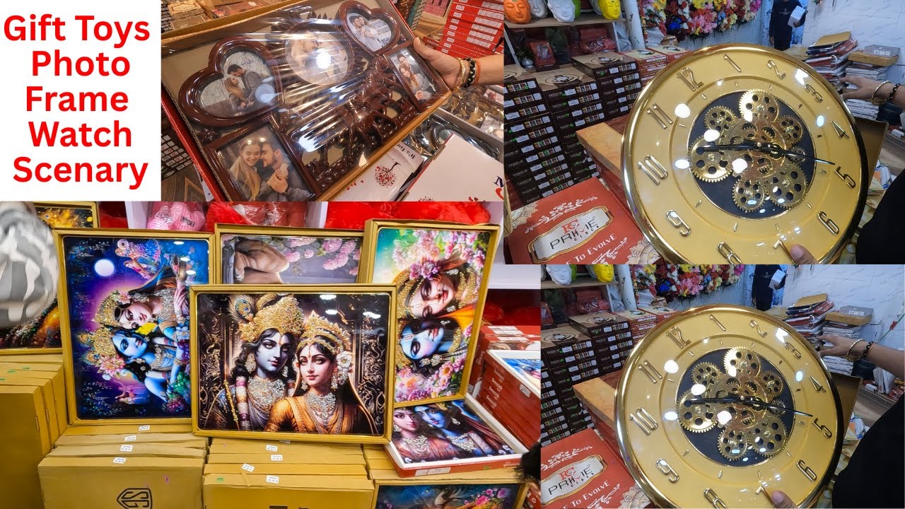 Gifts And Toys Wholesale Market Varanasi Photo Frame Wall Watch Wall Décor Guru Toys Center