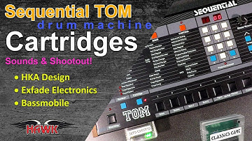 Sequential TOM Drum Machine Cartridge Sounds and Shootout