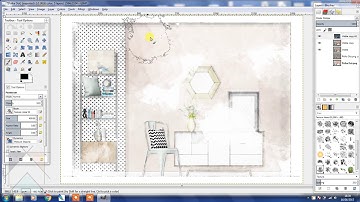 Rendering a SketchUp Elevation using GIMP