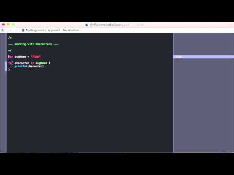32. Working With Characters | Swift Course on Udemy