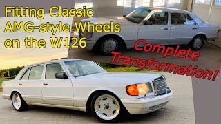 Performa Wheels Review: Fitting AMG Aero Style Wheels on a W126 by Viks Vehicles 7,301 views 2 years ago 6 minutes, 7 seconds