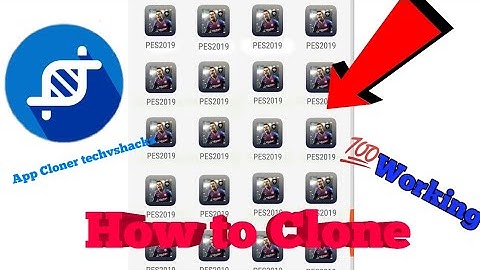 How to clone Pes 2019 mobile with App cloner by techvshackz.co