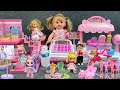 5 Minutes Satisfying and Unboxing Ice Cream Toys House Set Barbie Doll no music