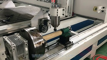 Best! 4 axis CNC woodworking router machine for 3D carving