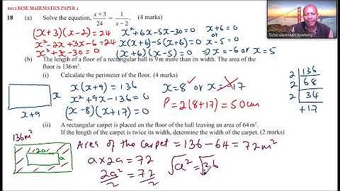 2013 KCSE MATHEMATICS PAPER 1 NO 18