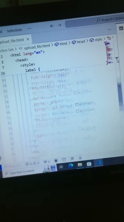 Creating A File Uploader Using Html & Css Code | #Webdesign #Html #Css ...