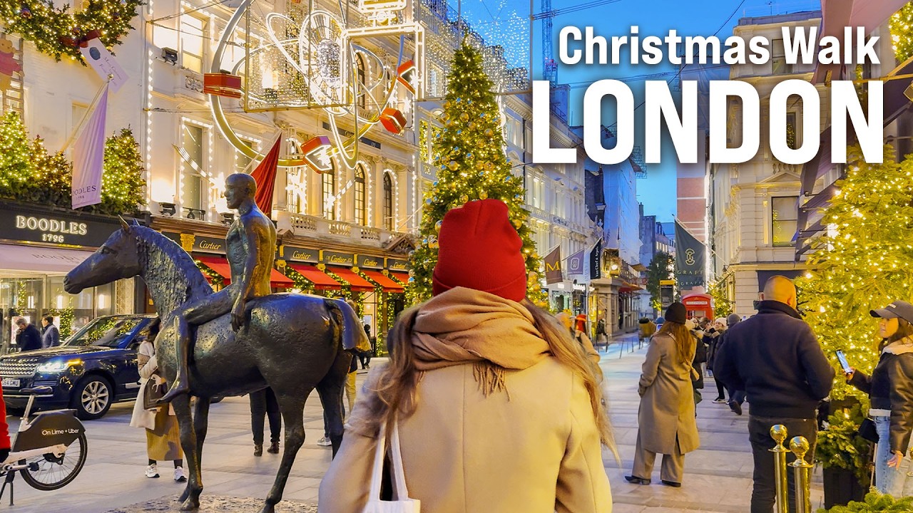London, Verenigd Koninkrijk | Regentstraat | Stadswandeling 4K
