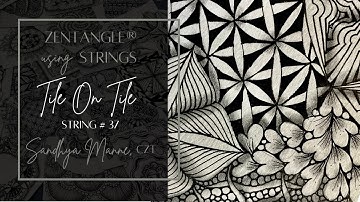 Tile on Tile String #37 a tutorial with tangle BUMPADOX