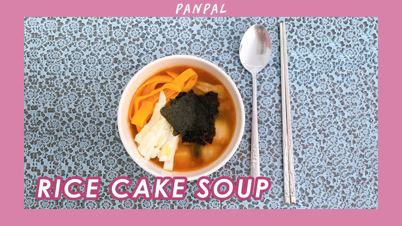 [COOK-LOG] Kimchi Rice Cake Soup 김치떡국 - YouTube