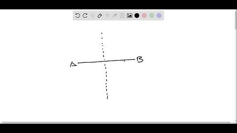 Construct the locus of points equidistant from two fixed points A and B.