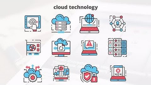 Cloud Technology – Flat Animation Icons After Effects Templates