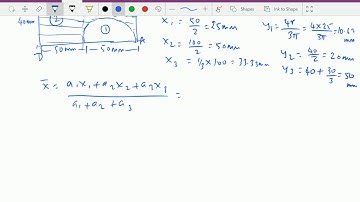 Engineering mechanics : - C.G. of Composite plane figure (Problem solving 4 ) #centreofgravity
