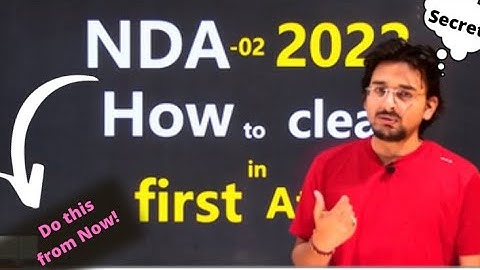 How to Clear NDA-2-2022 in First Attempt|Pranav Pandey