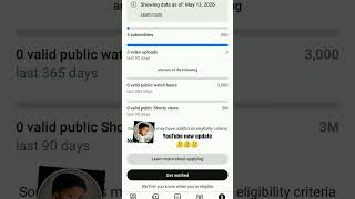 YouTube New Update AA gaya Hai 🤔 ab youtube channel jaldi monetization hoga 🥰 #youtubmonotiz #gviral