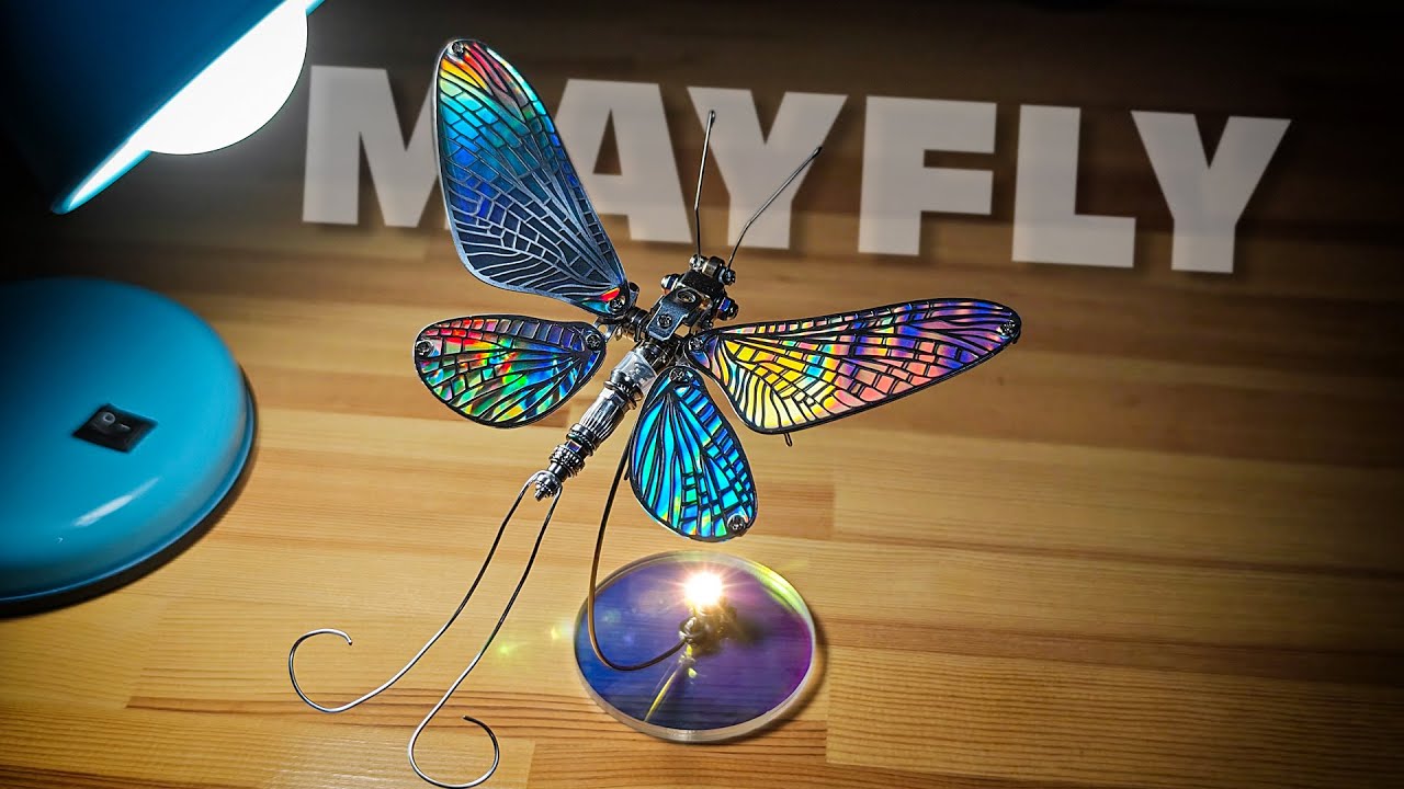 Built a Elegant Metal 🦋 Butterfly | 3D Model Kit "Mayfly" by Mostarle.