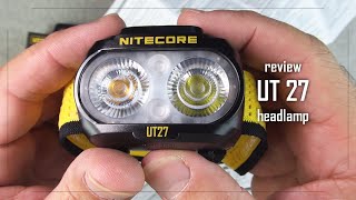 Nitecore UT27 running headlamp - Unbox Test - Sirio Review