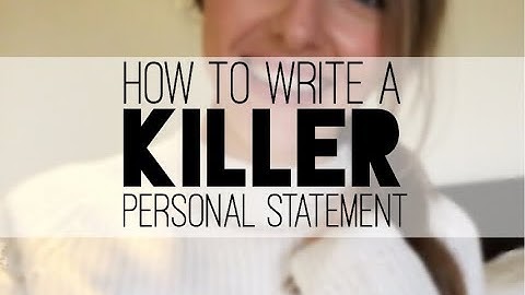 How to write an epic personal statement for medical school | Dr Sarah Nicholls
