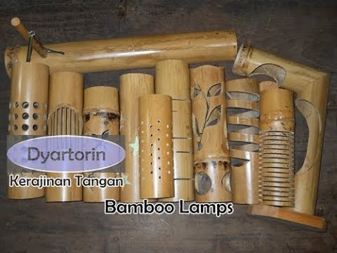 10 Kerajinan  Lampu  Hias dari  Bambu  Buatan Dyartorin 