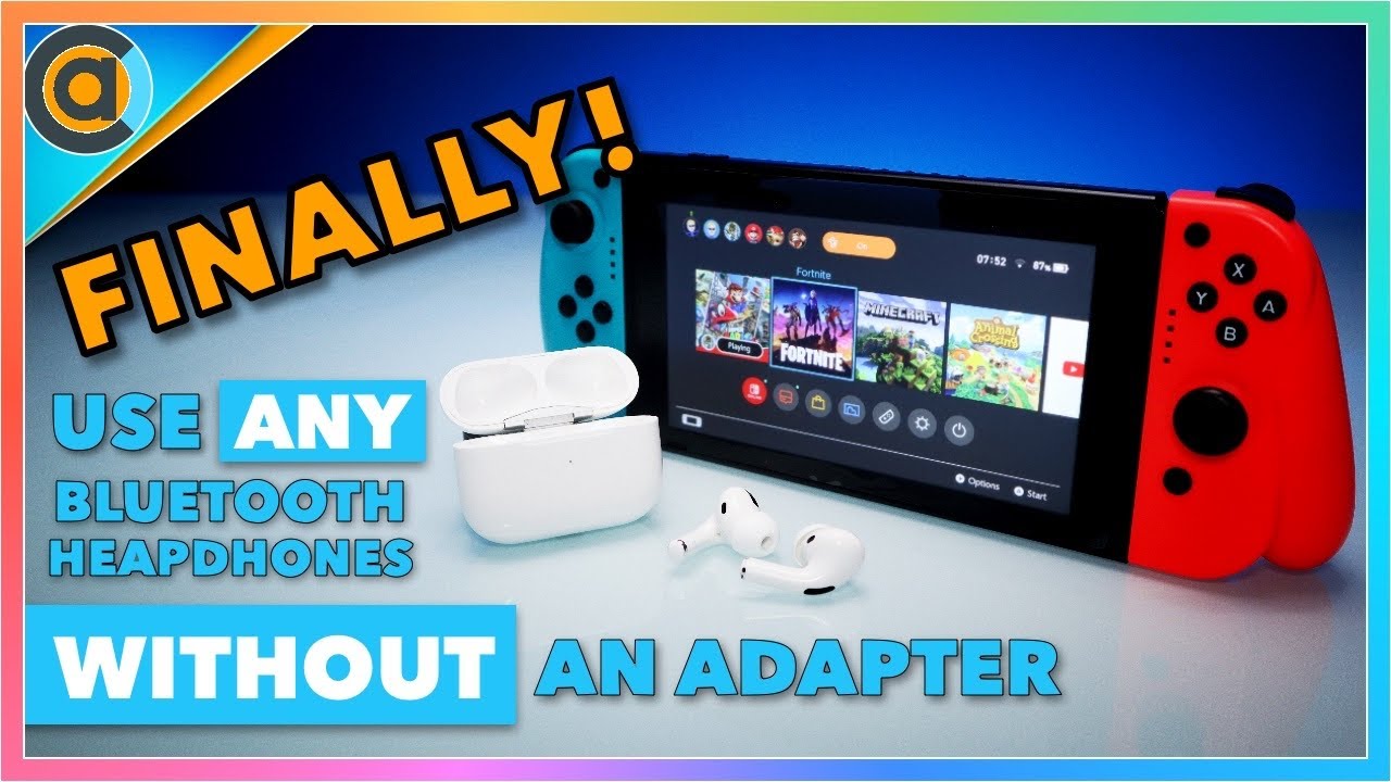 HOW TO use ANY Bluetooth headphones on the Nintendo Switch OLED WITHOUT