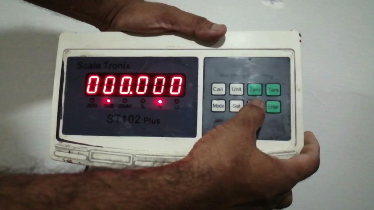 CALIBRATION OF SCALE TRONIX ST102 PLUS HOW TO CALIBRATE ST102 PLUS