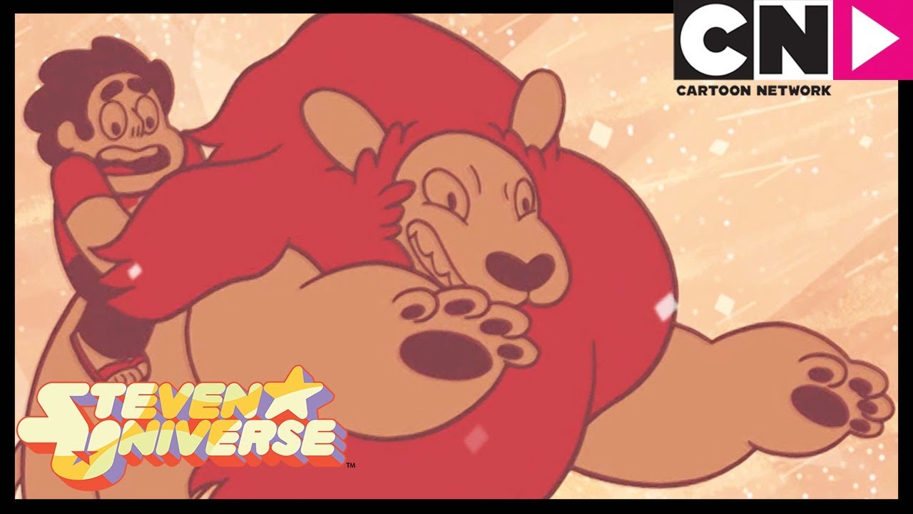 Steven Universe | Lion Saves Steven From The Desert Glass | Steven'S Lion |  Cartoon Network - Youtube