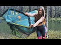 Relaxing SOLO camping on Rainy mountain Lake | Silent adventure in the wild | ASMR