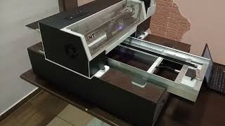 Демонстрация работы УФ принтера на базе Epson l1800