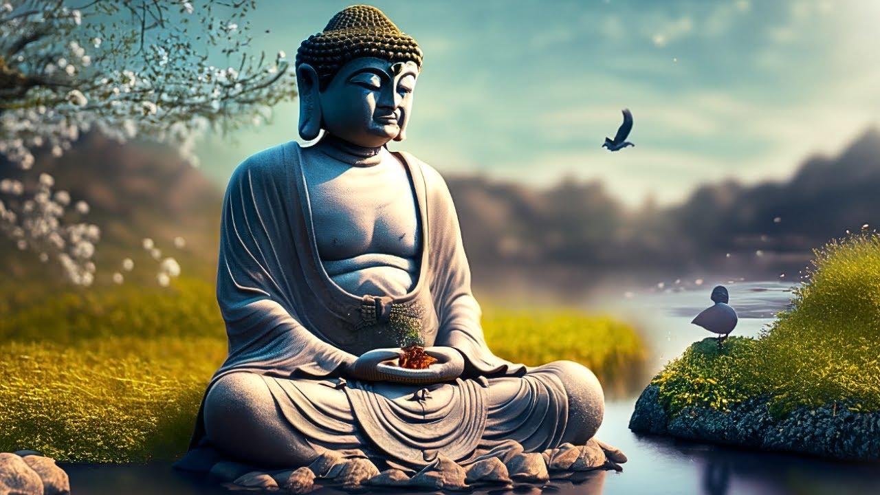 Floating On Stillness | Buddha Flute Meditation | Flute Music For ...