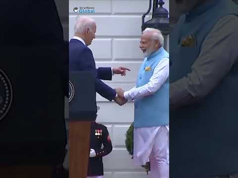 #USA President #JoeBiden &amp; PM #NarendraModi share a warm embrace.  #India