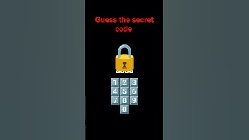 guess the secret code #entertainment #secretcode #shortsyoutube #shorts