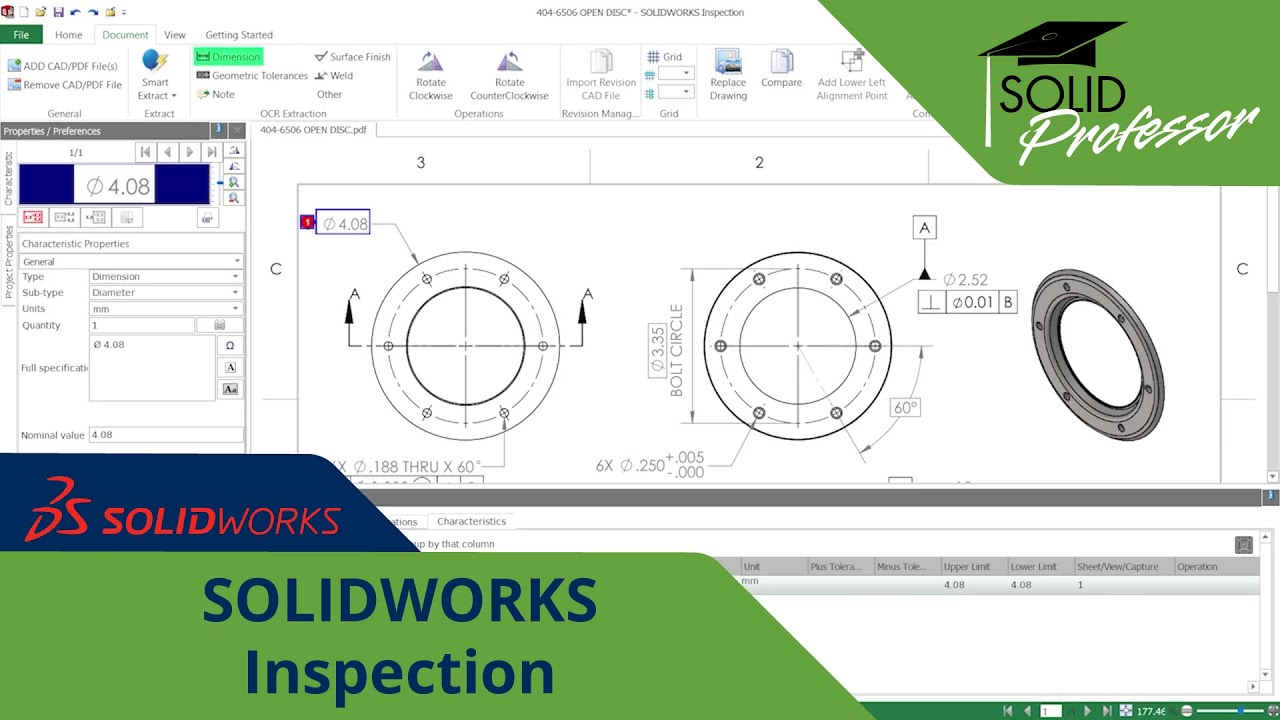 SOLIDWORKS Inspection – Capturing Properties via OCR Extraction
