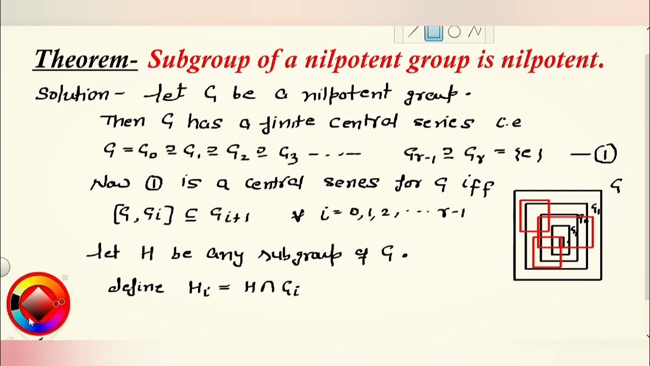 Subgroup of Nilpotent Group is Nilpotent Theorem on Nilpotent Group